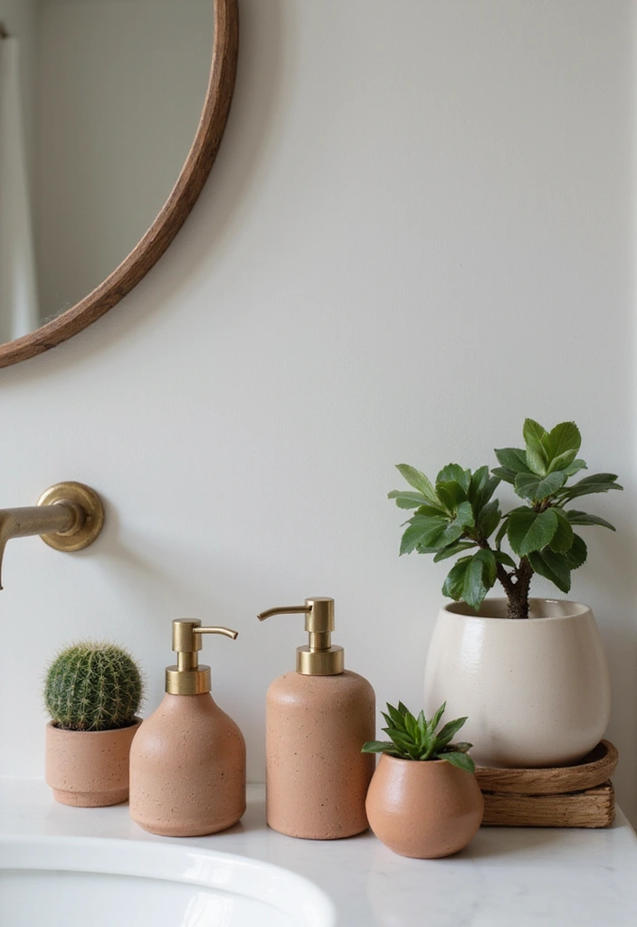 25 Bohemian Bathroom Decor Ideas That Wow Guests - 6. Handmade Pottery