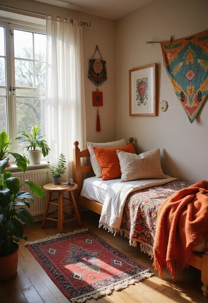 25 Bohemian Dorm Room Ideas Perfect for Small Spaces 10 25 Bohemian Dorm Room Ideas Perfect for Small Spaces - 10. Bohemian Color Palette