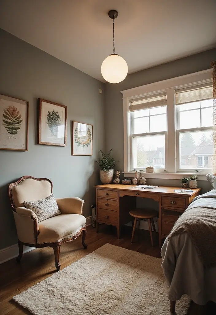 25 Bohemian Dorm Room Ideas Perfect for Small Spaces 14 25 Bohemian Dorm Room Ideas Perfect for Small Spaces - 14. Mix and Match Furniture