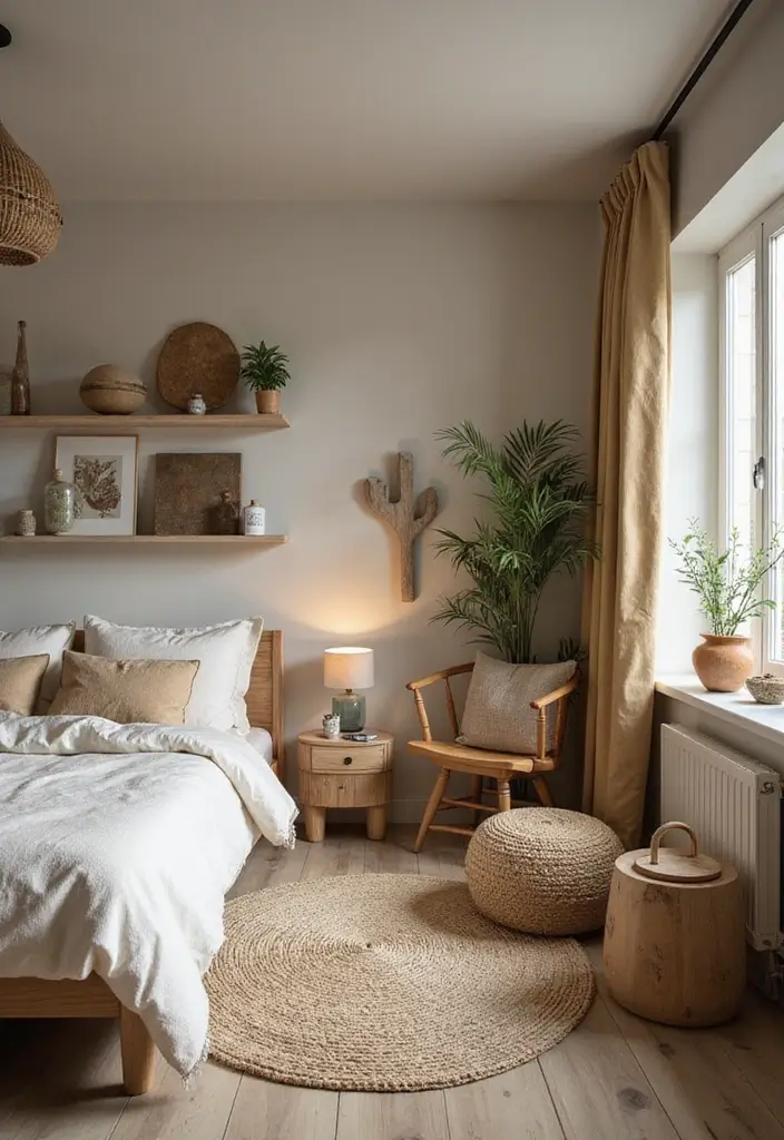 25 Bohemian Dorm Room Ideas Perfect for Small Spaces 21 25 Bohemian Dorm Room Ideas Perfect for Small Spaces - 21. Incorporate Natural Elements