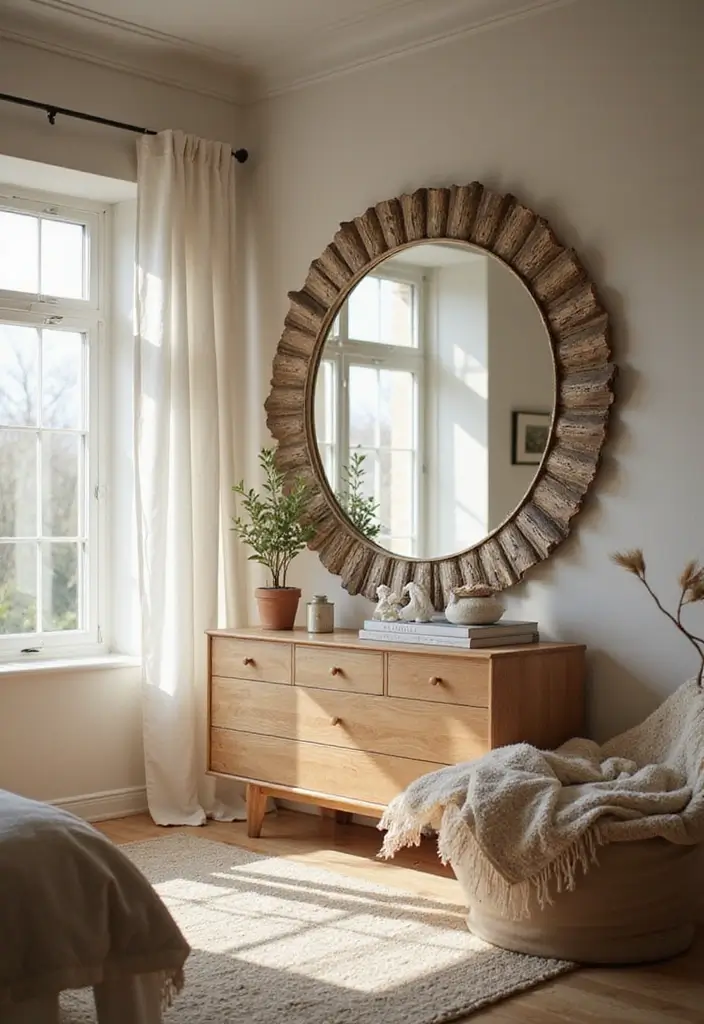 25 Bohemian Dorm Room Ideas Perfect for Small Spaces 24 25 Bohemian Dorm Room Ideas Perfect for Small Spaces - 24. Use Mirrors for Light