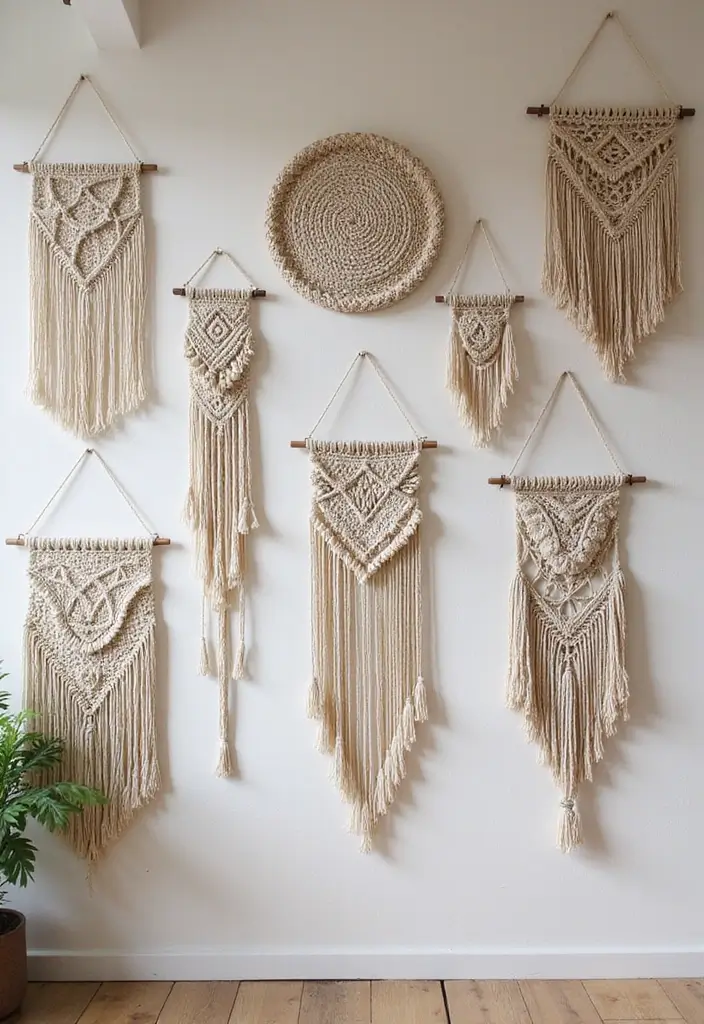 25 Bohemian Dorm Room Ideas Perfect for Small Spaces 7 25 Bohemian Dorm Room Ideas Perfect for Small Spaces - 7. Macrame Wall Hangings