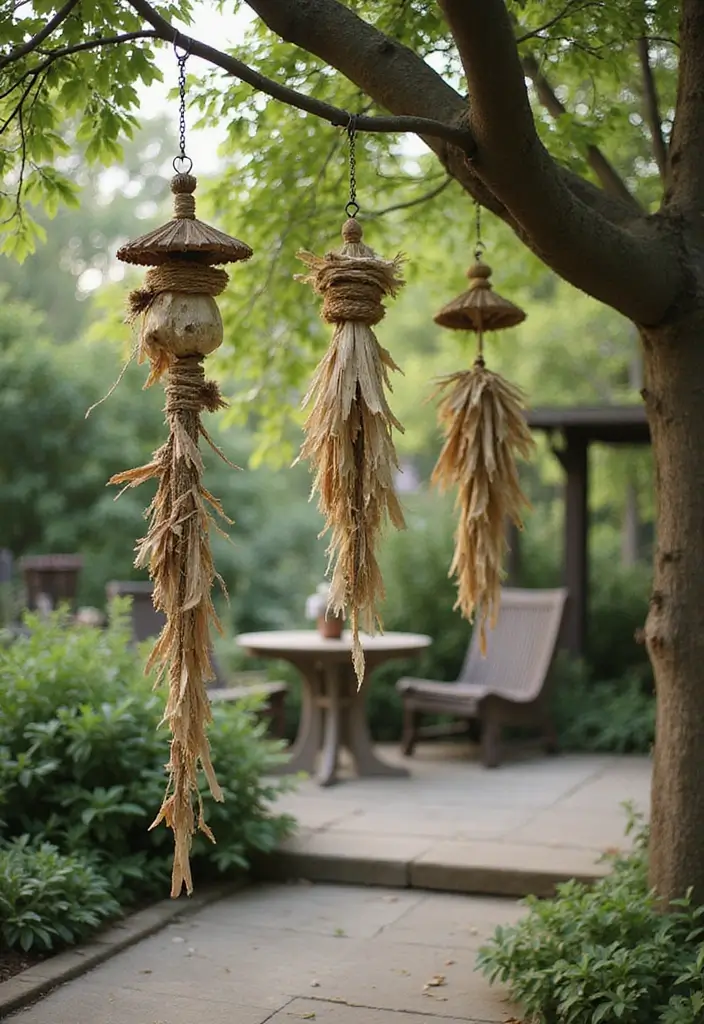 25 Bohemian Patio Decor Ideas for a Relaxed Outdoor Space 11 25 Bohemian Patio Decor Ideas for a Relaxed Outdoor Space - 11. DIY Wind Chimes