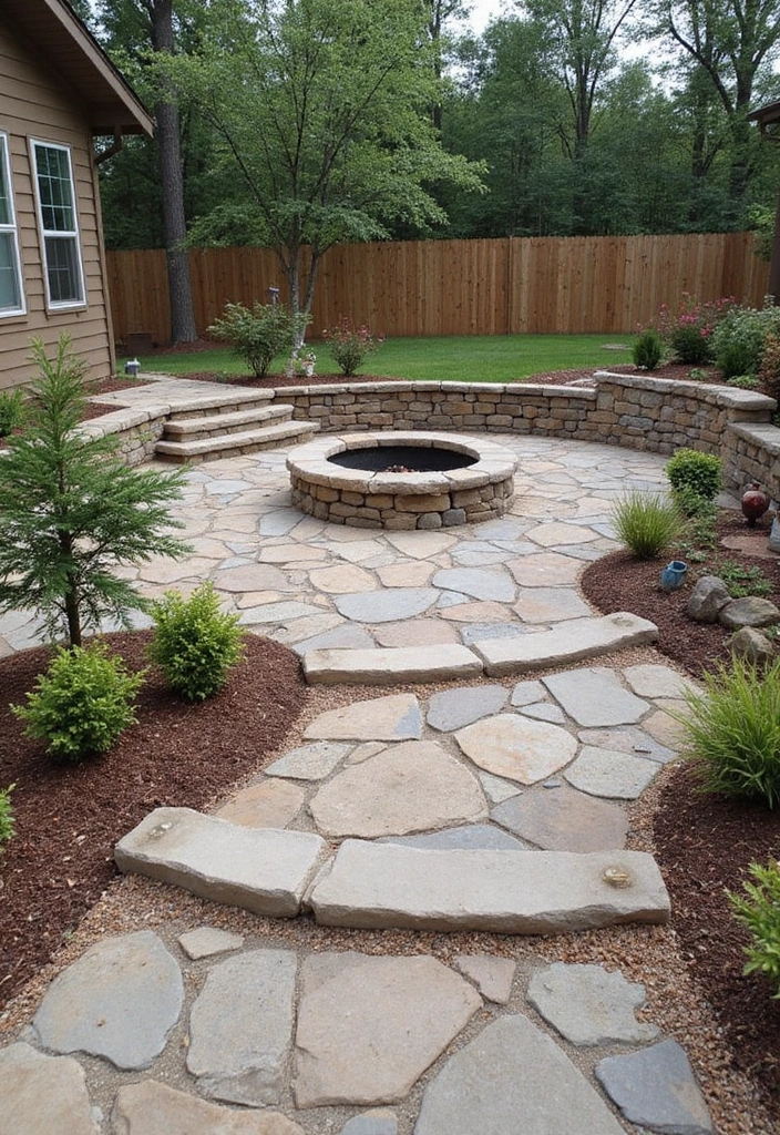 25 Bohemian Patio Decor Ideas for a Relaxed Outdoor Space 16 25 Bohemian Patio Decor Ideas for a Relaxed Outdoor Space - 16. Natural Stone Accents