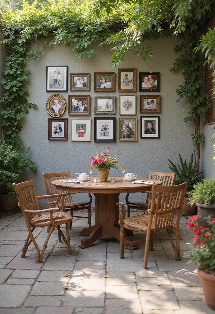 25 Bohemian Patio Decor Ideas for a Relaxed Outdoor Space 18 25 Bohemian Patio Decor Ideas for a Relaxed Outdoor Space - 18. Personal Touch with Photos