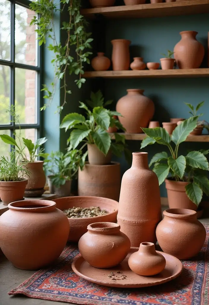 25 Bohemian Room Decor Ideas That Instantly Upgrade Your Space - 12. Terracotta Accents