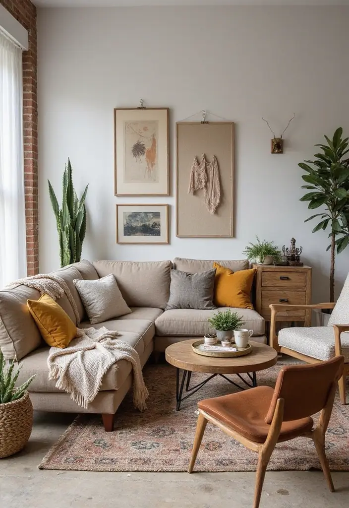 25 Bohemian Room Decor Ideas That Instantly Upgrade Your Space - 22. Mixed Material Furniture