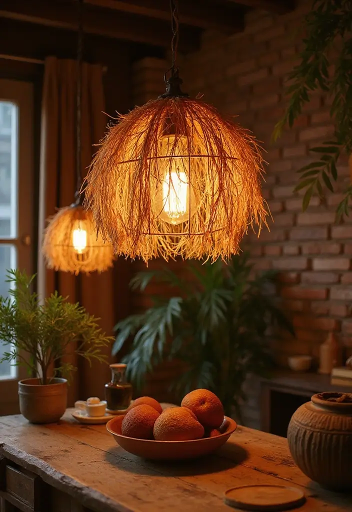 25 Bohemian Room Decor Ideas That Instantly Upgrade Your Space - 6. Statement Lighting Fixtures