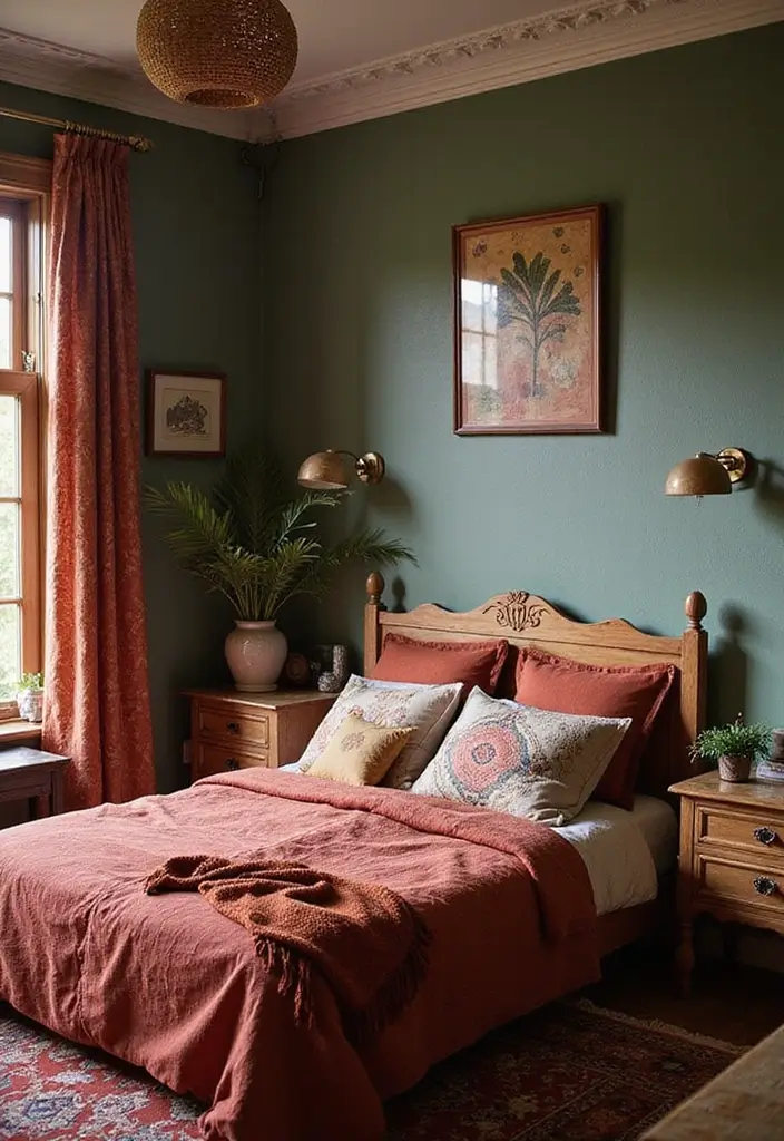 25 Bohemian Slaapkamer Ideas You’ll Want to Copy 13 25 Bohemian Slaapkamer Ideas You’ll Want to Copy - 13. Thoughtful Color Palettes