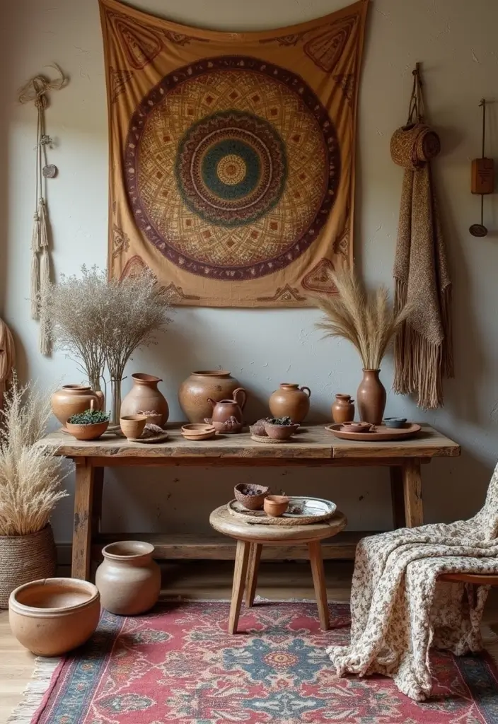 25 Bohemian Slaapkamer Ideas You’ll Want to Copy 15 25 Bohemian Slaapkamer Ideas You’ll Want to Copy - 15. Handcrafted Items