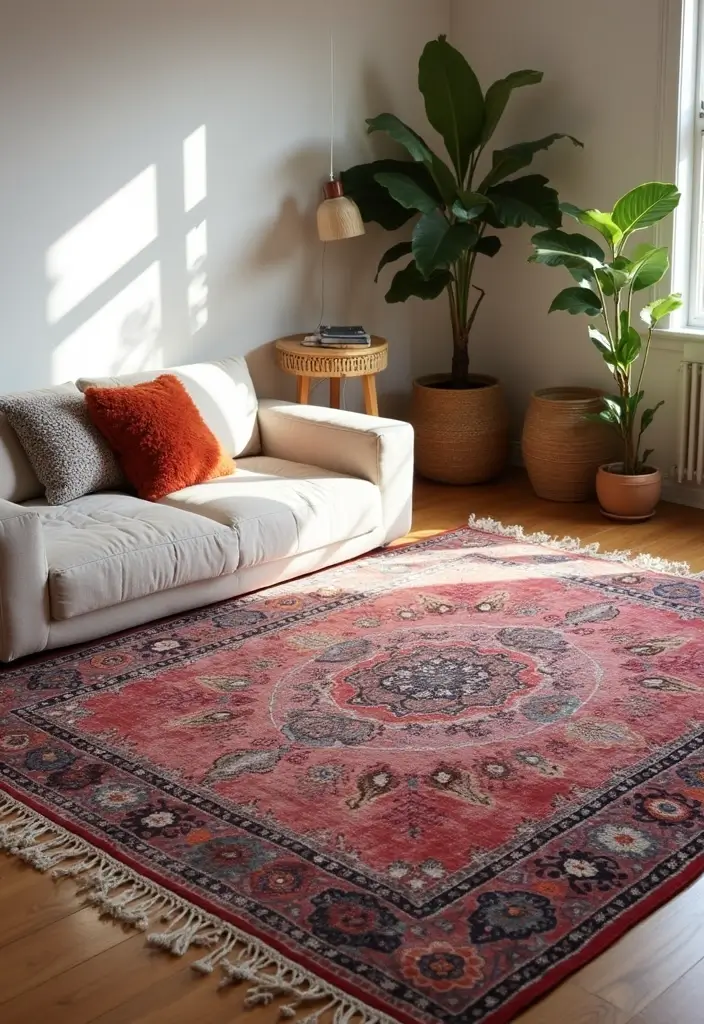 25 Bohemian Slaapkamer Ideas You’ll Want to Copy 7 25 Bohemian Slaapkamer Ideas You’ll Want to Copy - 7. Layered Rugs for Texture
