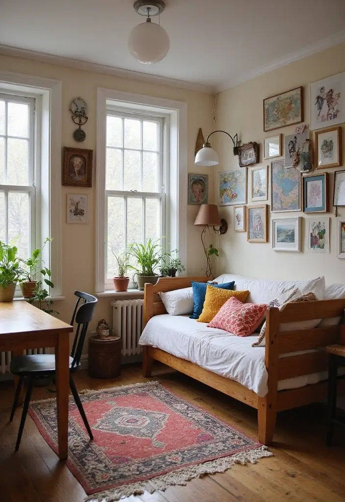 25 Bohemian Studio Apartment Inspirations That Work 14 25 Bohemian Studio Apartment Inspirations That Work - 14. Personal Touches