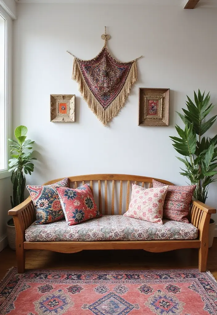 25 Bohemian Studio Apartment Inspirations That Work 16 25 Bohemian Studio Apartment Inspirations That Work - 16. Play with Patterns