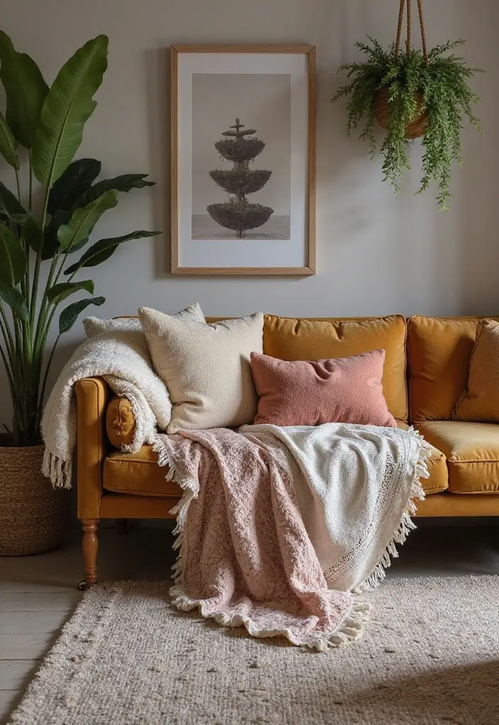 25 Dark Bohemian Decor Ideas for a Dramatic Touch 2 25 Dark Bohemian Decor Ideas for a Dramatic Touch - 2. Layered Textures