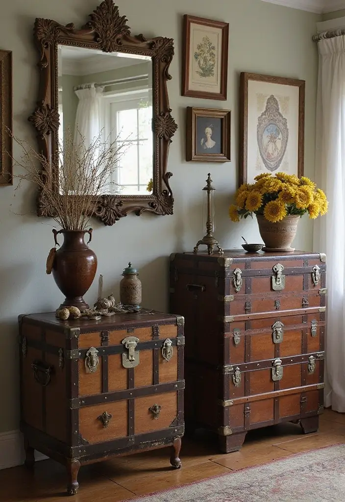 25 Dark Bohemian Decor Ideas for a Dramatic Touch 3 25 Dark Bohemian Decor Ideas for a Dramatic Touch - 3. Antique and Vintage Finds