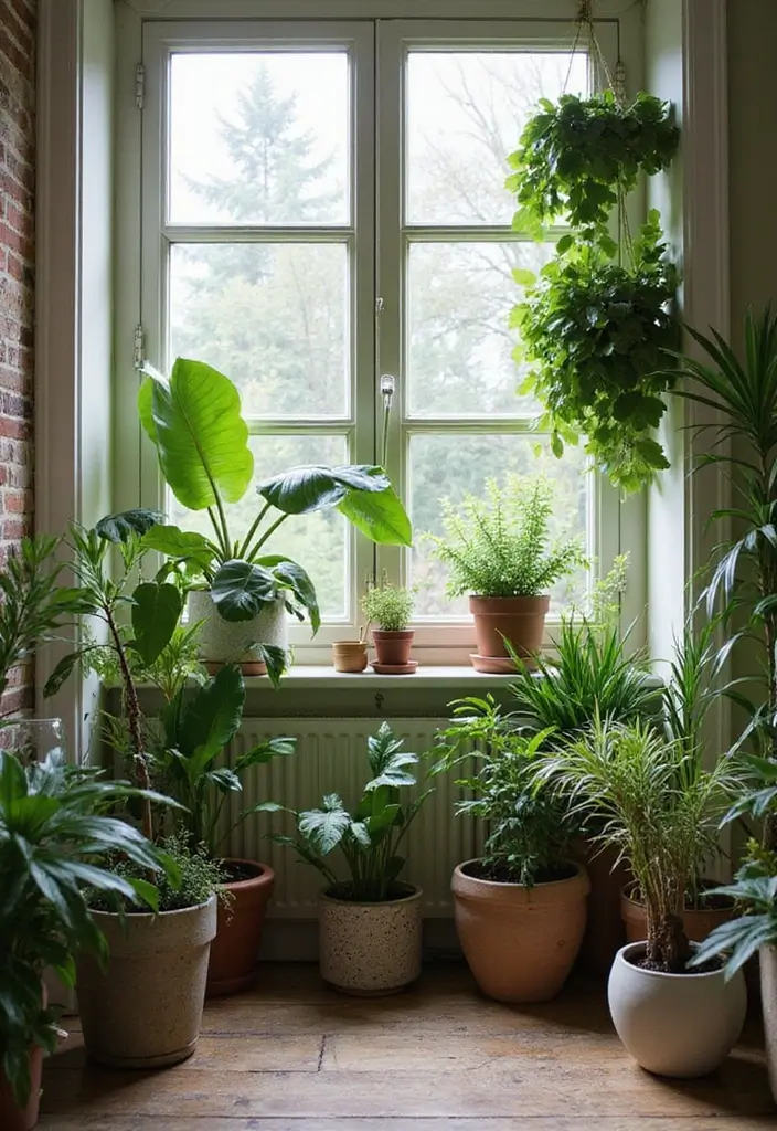 25 Dark Bohemian Decor Ideas for a Dramatic Touch 6 25 Dark Bohemian Decor Ideas for a Dramatic Touch - 6. Indoor Plants