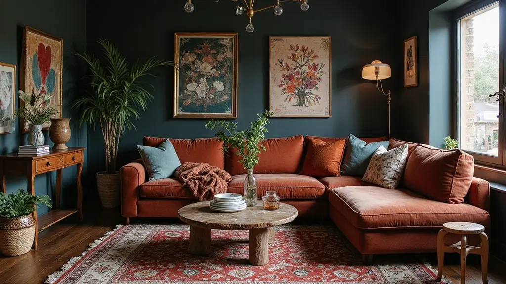 25 Dark Bohemian Living Room Designs That Wow