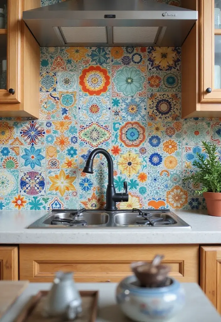 25 Kitchen Bohemian Decor Ideas You’ll Fall in Love With 1 25 Kitchen Bohemian Decor Ideas You’ll Fall in Love With - 1. Vibrant Tile Backsplash