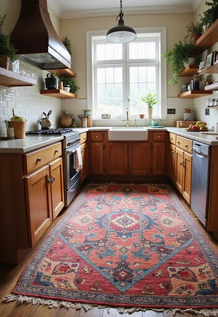 25 Kitchen Bohemian Decor Ideas You’ll Fall in Love With 10 25 Kitchen Bohemian Decor Ideas You’ll Fall in Love With - 10. Layered Rugs