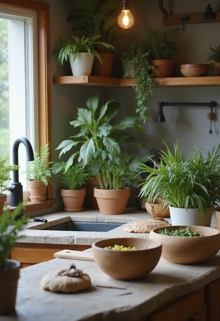 25 Kitchen Bohemian Decor Ideas You’ll Fall in Love With 18 25 Kitchen Bohemian Decor Ideas You’ll Fall in Love With - 18. Natural Elements