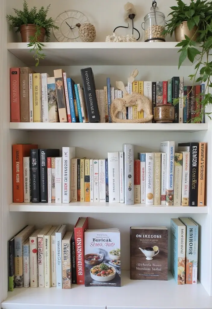 25 Kitchen Bohemian Decor Ideas You’ll Fall in Love With 24 25 Kitchen Bohemian Decor Ideas You’ll Fall in Love With - 24. Personalized Cookbooks Display