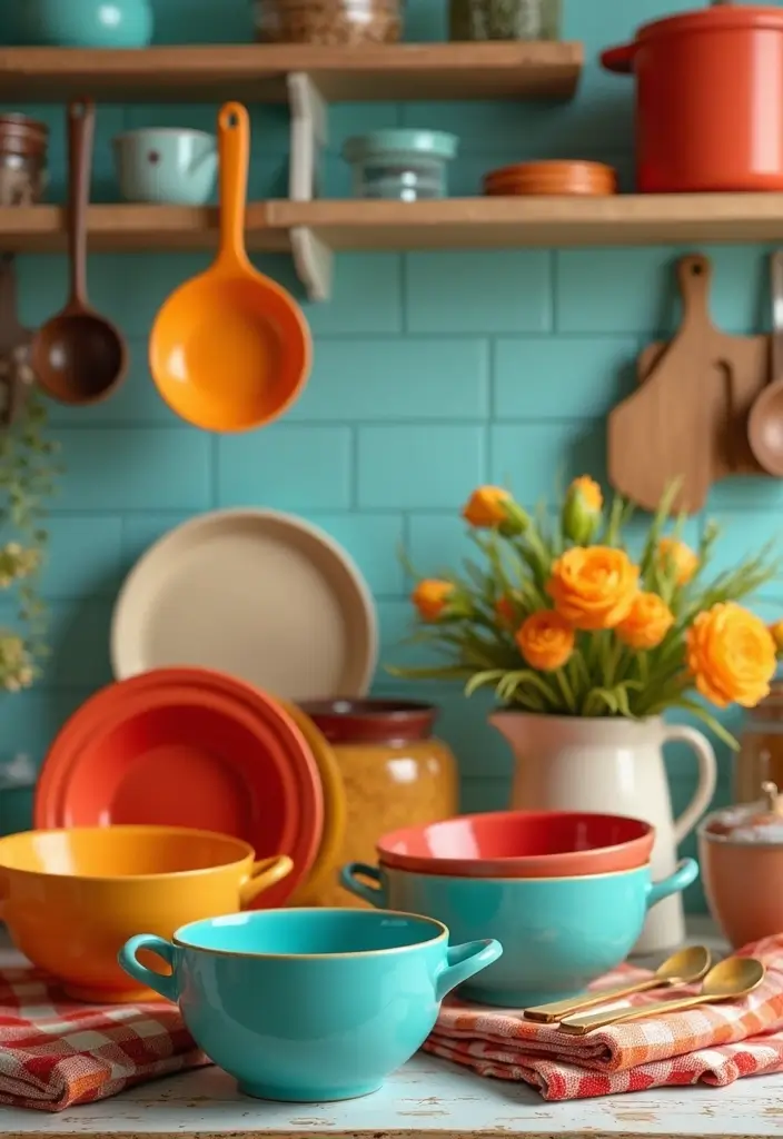 25 Kitchen Bohemian Decor Ideas You’ll Fall in Love With 4 25 Kitchen Bohemian Decor Ideas You’ll Fall in Love With - 4. Colorful Kitchen Accessories