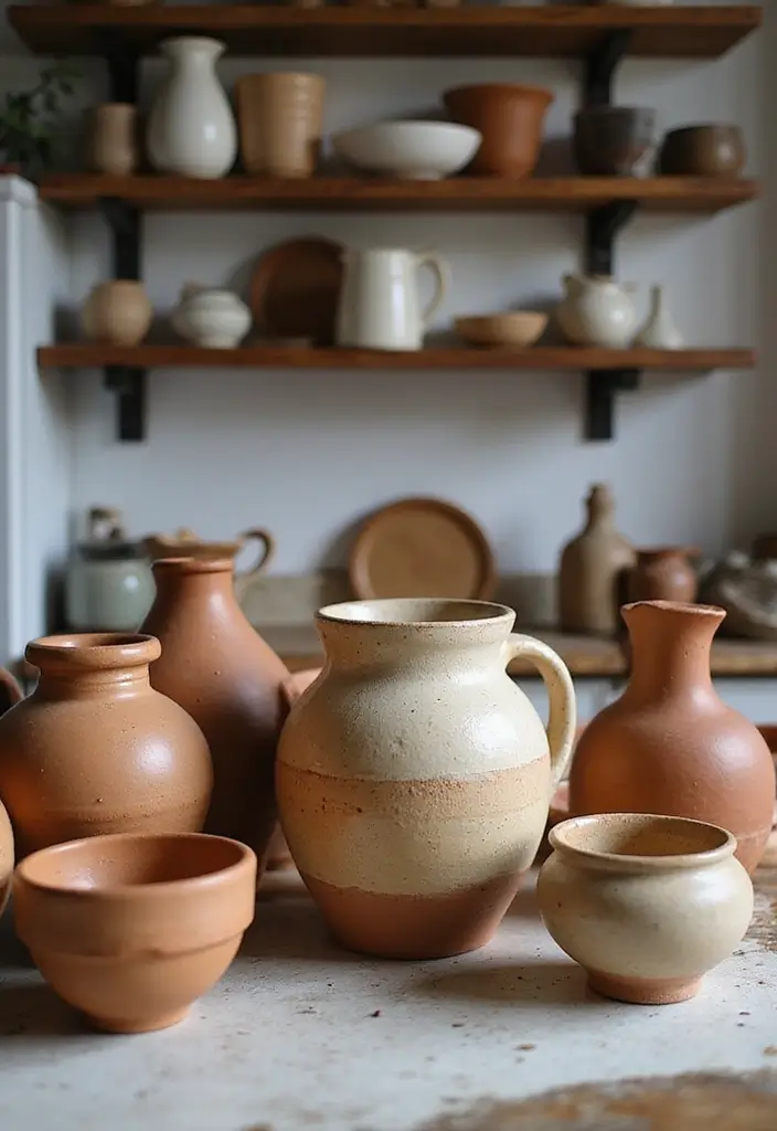 25 Kitchen Bohemian Decor Ideas You’ll Fall in Love With 9 25 Kitchen Bohemian Decor Ideas You’ll Fall in Love With - 9. Handmade Pottery