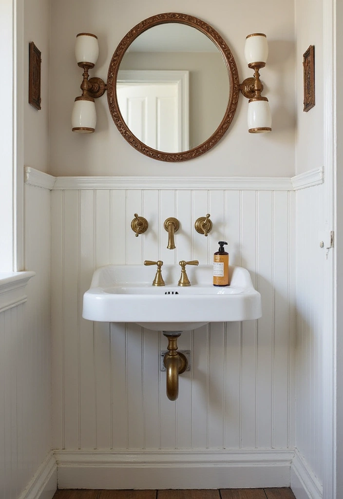 25 Small Bathroom Bohemian Decor Ideas That Maximize Style 17 25 Small Bathroom Bohemian Decor Ideas That Maximize Style - 17. Vintage Faucets and Fixtures