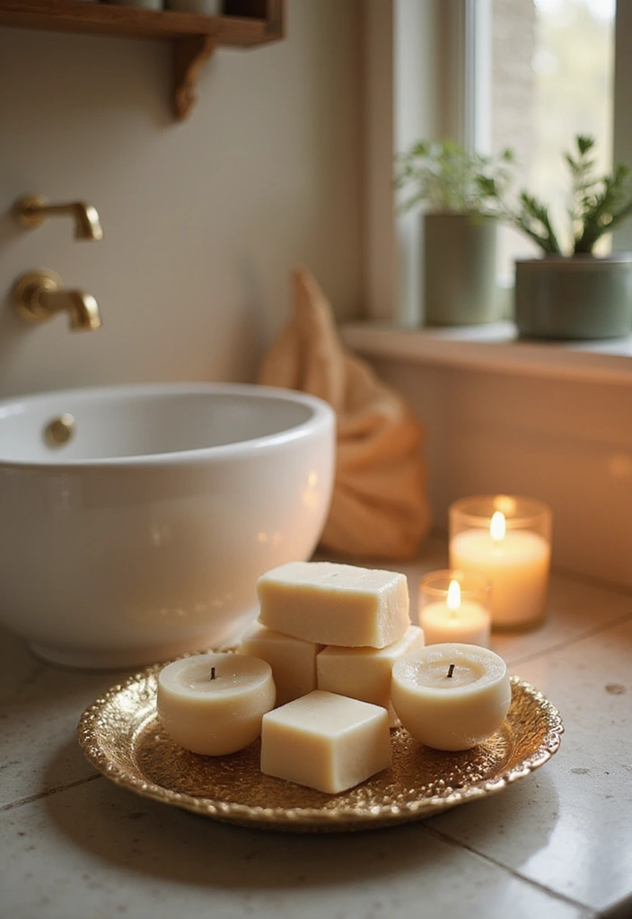 25 Small Bathroom Bohemian Decor Ideas That Maximize Style 24 25 Small Bathroom Bohemian Decor Ideas That Maximize Style - 24. Artisan Soap and Candles