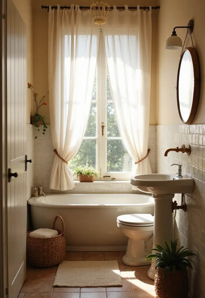 25 Small Bathroom Bohemian Decor Ideas That Maximize Style 8 25 Small Bathroom Bohemian Decor Ideas That Maximize Style - 8. Natural Lighting