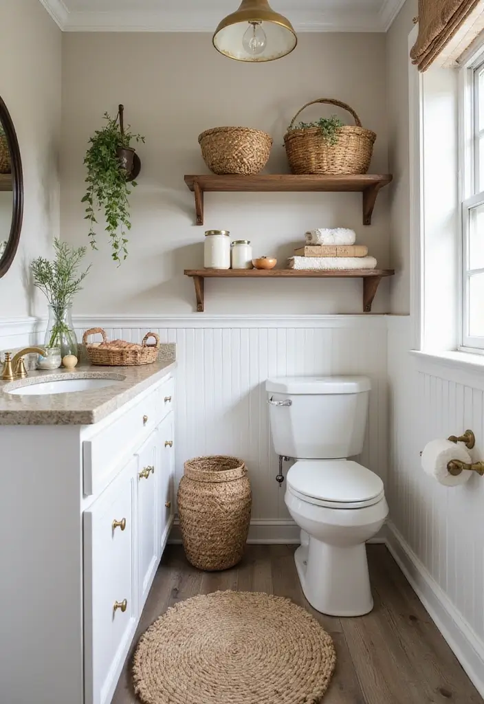 25 Small Bathroom Bohemian Decor Ideas That Maximize Style 9 25 Small Bathroom Bohemian Decor Ideas That Maximize Style - 9. Quirky Storage Solutions