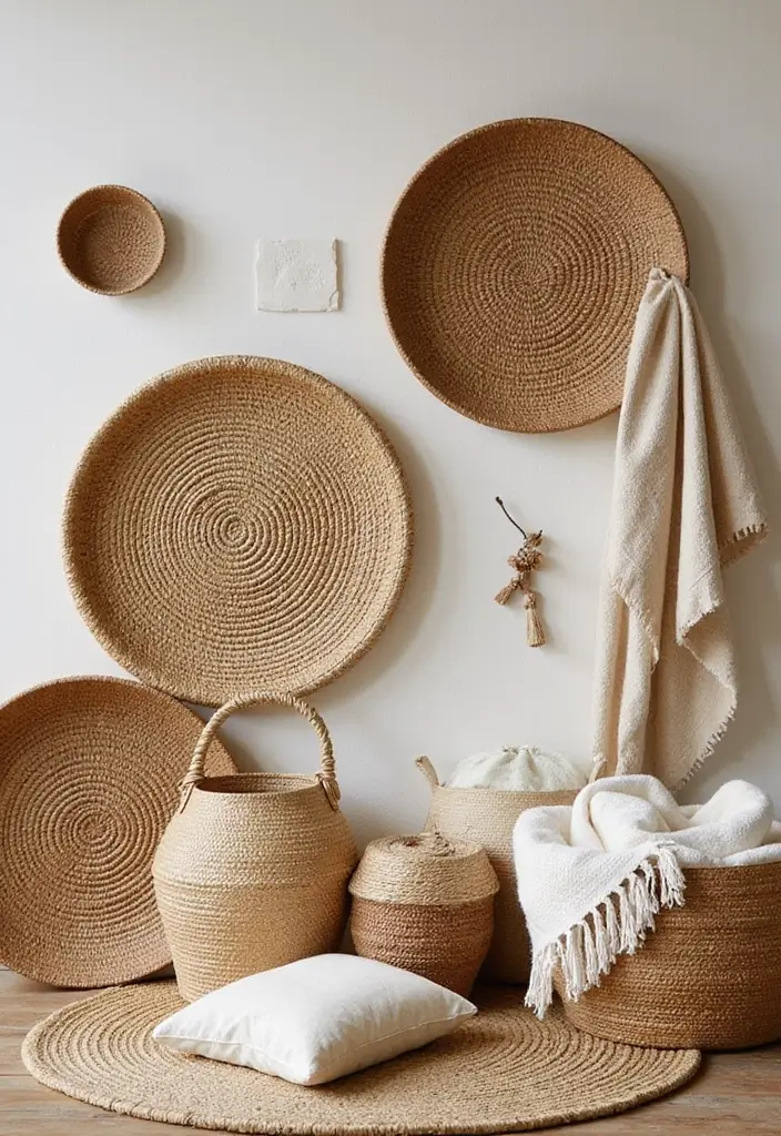 25 Western Bohemian Decor Inspirations with Rustic Charm 10 25 Western Bohemian Decor Inspirations with Rustic Charm - 10. Natural Fiber Accessories