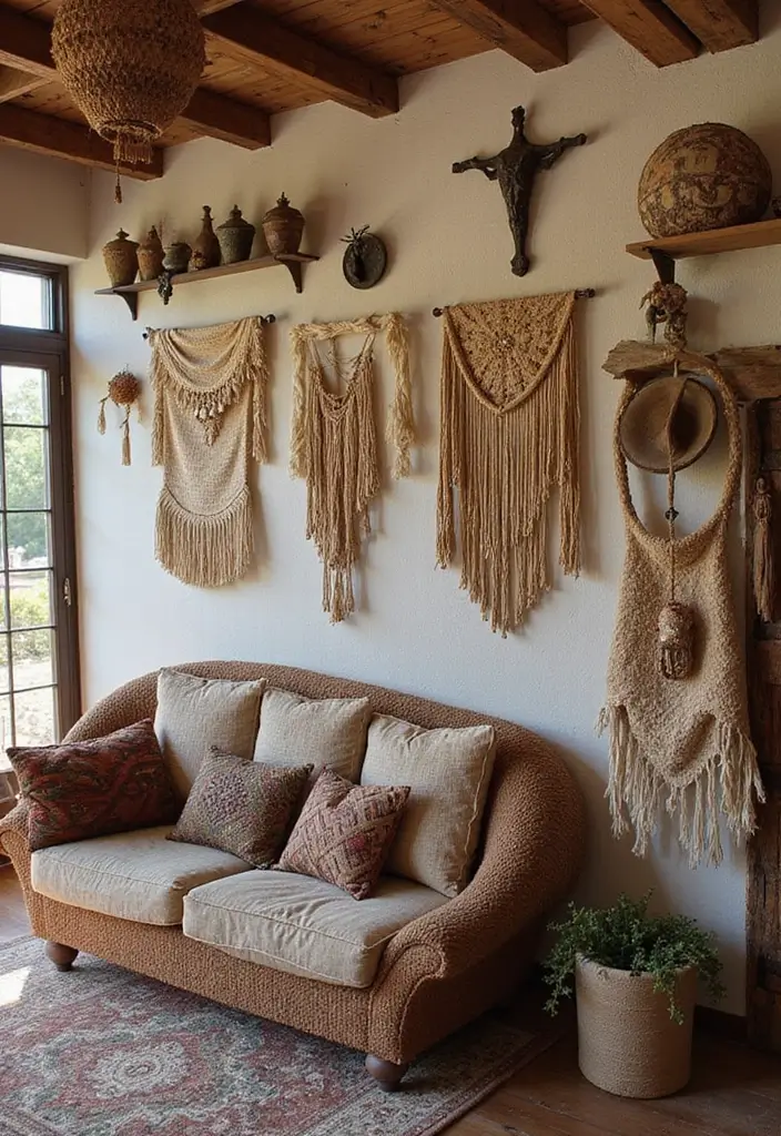 25 Western Bohemian Decor Inspirations with Rustic Charm 13 25 Western Bohemian Decor Inspirations with Rustic Charm - 13. Incorporating Texture