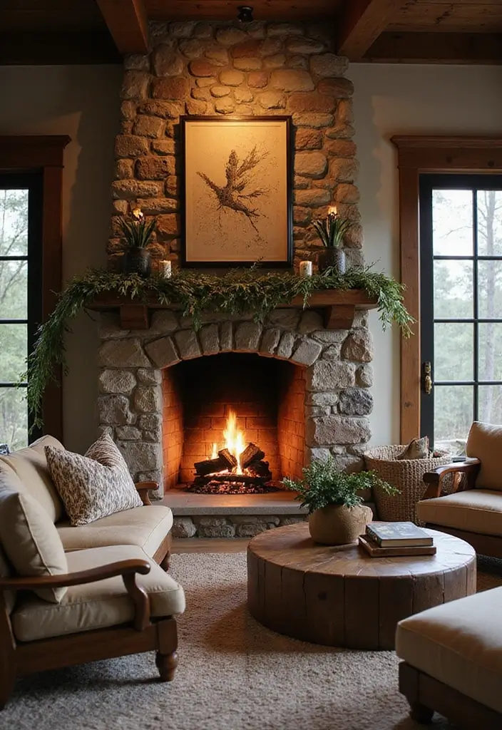 25 Western Bohemian Decor Inspirations with Rustic Charm 15 25 Western Bohemian Decor Inspirations with Rustic Charm - 15. Rustic Fireplaces