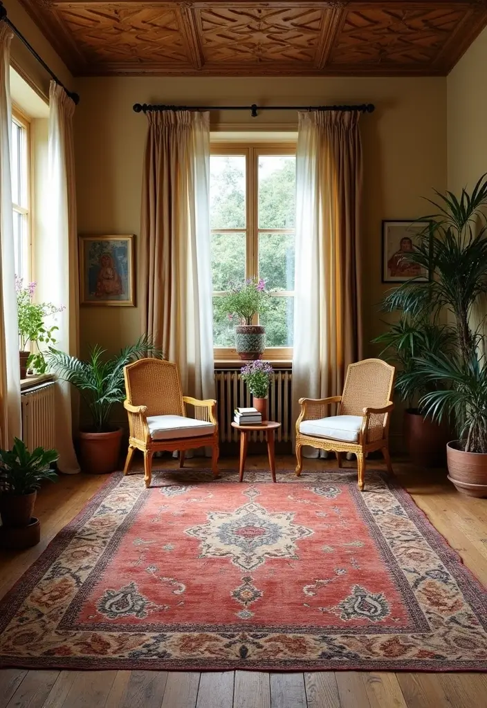 25 Western Bohemian Decor Inspirations with Rustic Charm 8 25 Western Bohemian Decor Inspirations with Rustic Charm - 8. Vintage Rugs