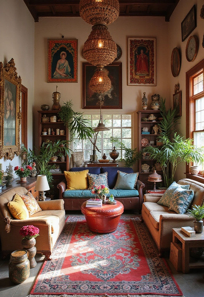 26 Bohemian Apartment Decor Tips You’ll Want to Try 23 26 Bohemian Apartment Decor Tips You’ll Want to Try - 23. Play with Scale