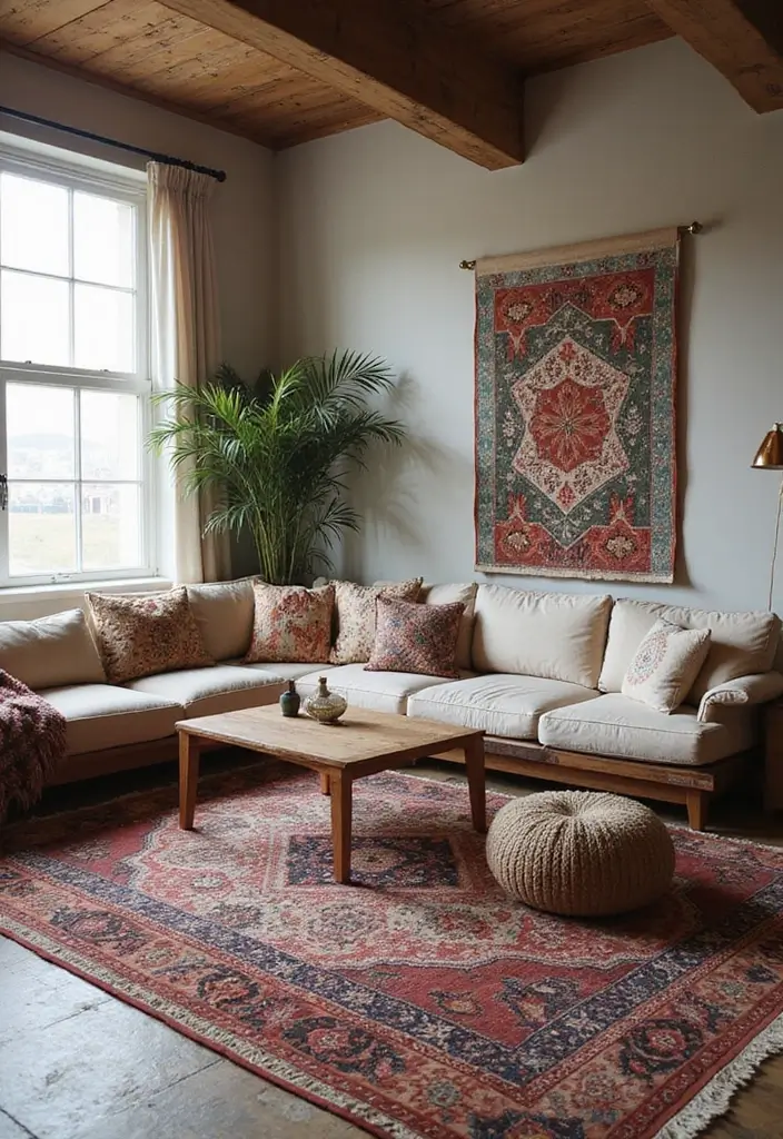 26 Bohemian Apartment Decor Tips You’ll Want to Try 5 26 Bohemian Apartment Decor Tips You’ll Want to Try - 5. Use Rugs Wisely