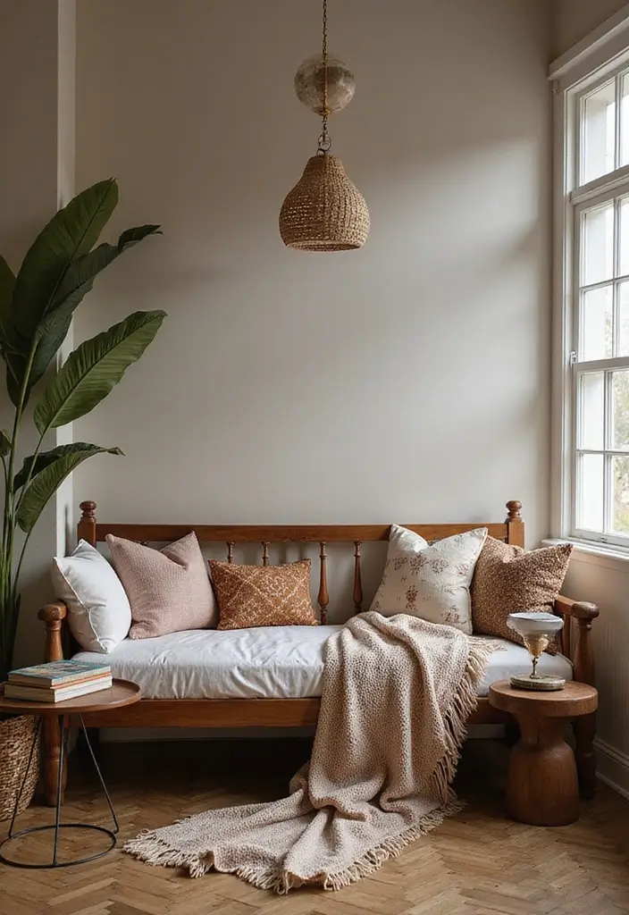 26 Bohemian Daybed Ideas That Feel Cozy and Inviting 15 26 Bohemian Daybed Ideas That Feel Cozy and Inviting - 15. Create a Reading Nook