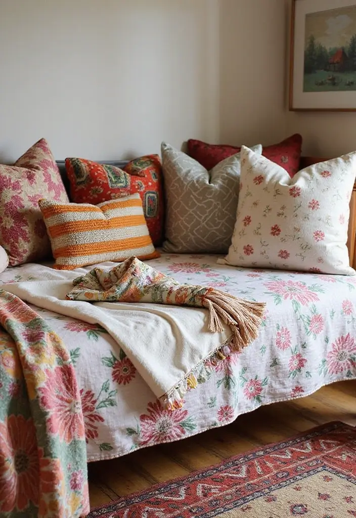 26 Bohemian Daybed Ideas That Feel Cozy and Inviting 4 26 Bohemian Daybed Ideas That Feel Cozy and Inviting - 4. Play with Patterns