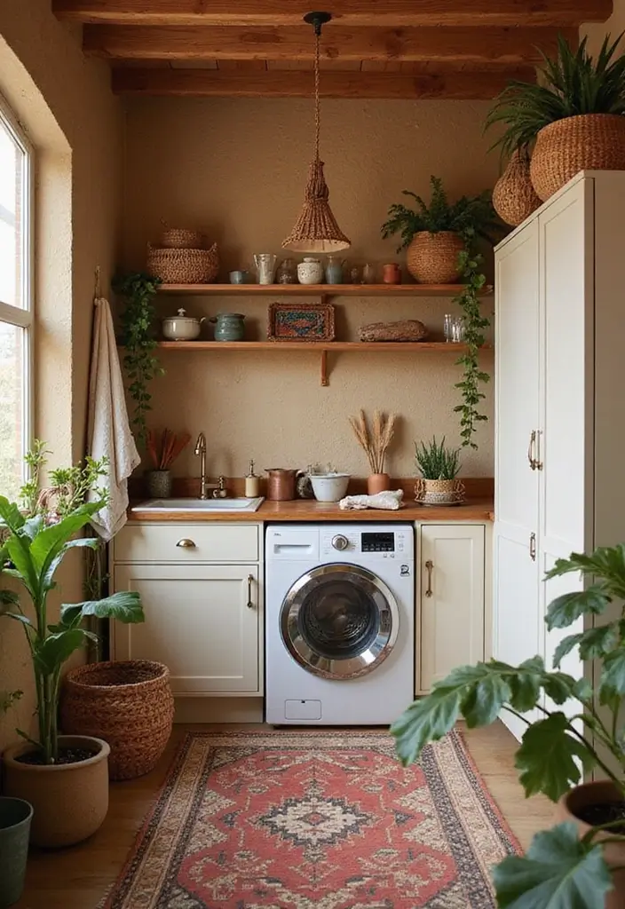26 Bohemian Laundry Room Ideas That Look Stylish 26 26 Bohemian Laundry Room Ideas That Look Stylish - 26. Bohemian Color Palette