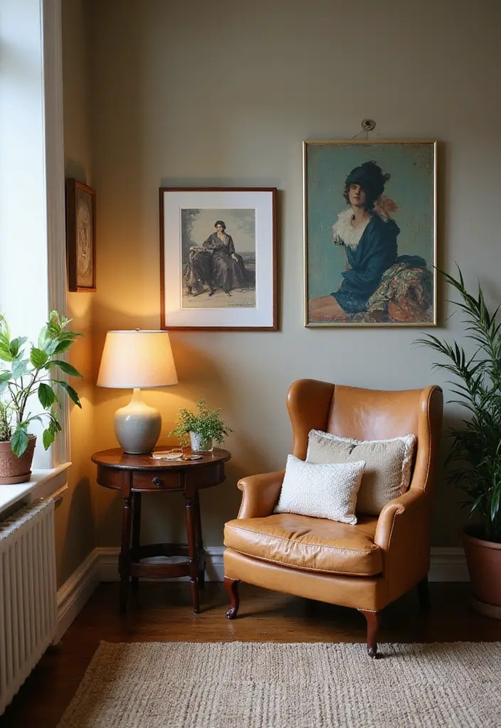 26 Earthy Bohemian Living Room Ideas for Natural Warmth 11 26 Earthy Bohemian Living Room Ideas for Natural Warmth - 11. Vintage Finds