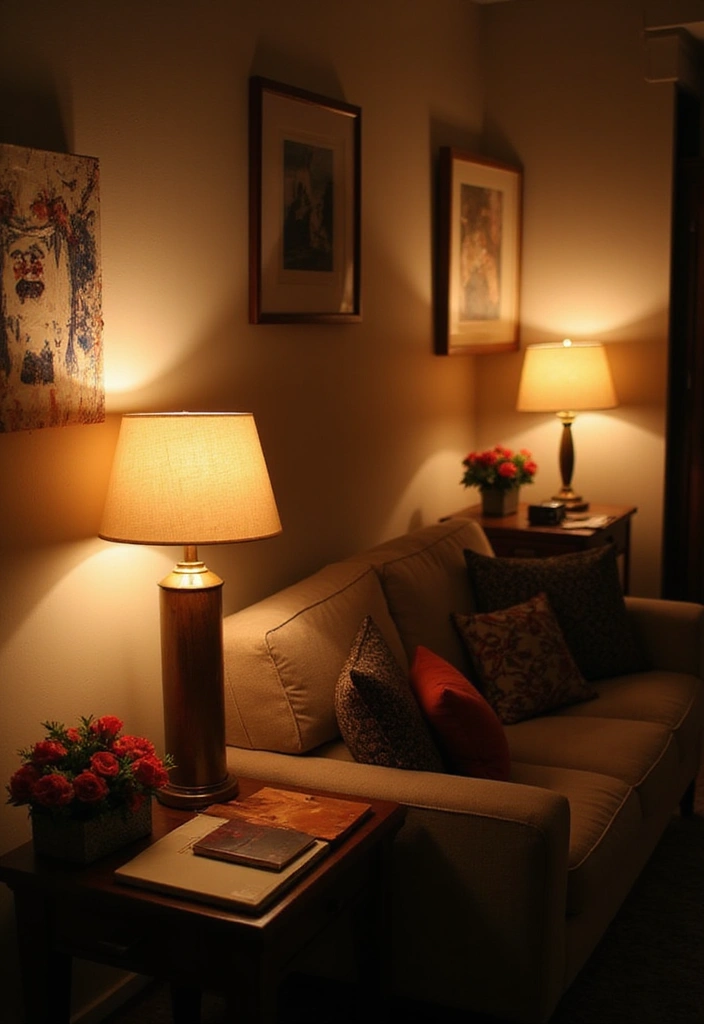 26 Earthy Bohemian Living Room Ideas for Natural Warmth 17 26 Earthy Bohemian Living Room Ideas for Natural Warmth - 17. Soft Lighting Fixtures