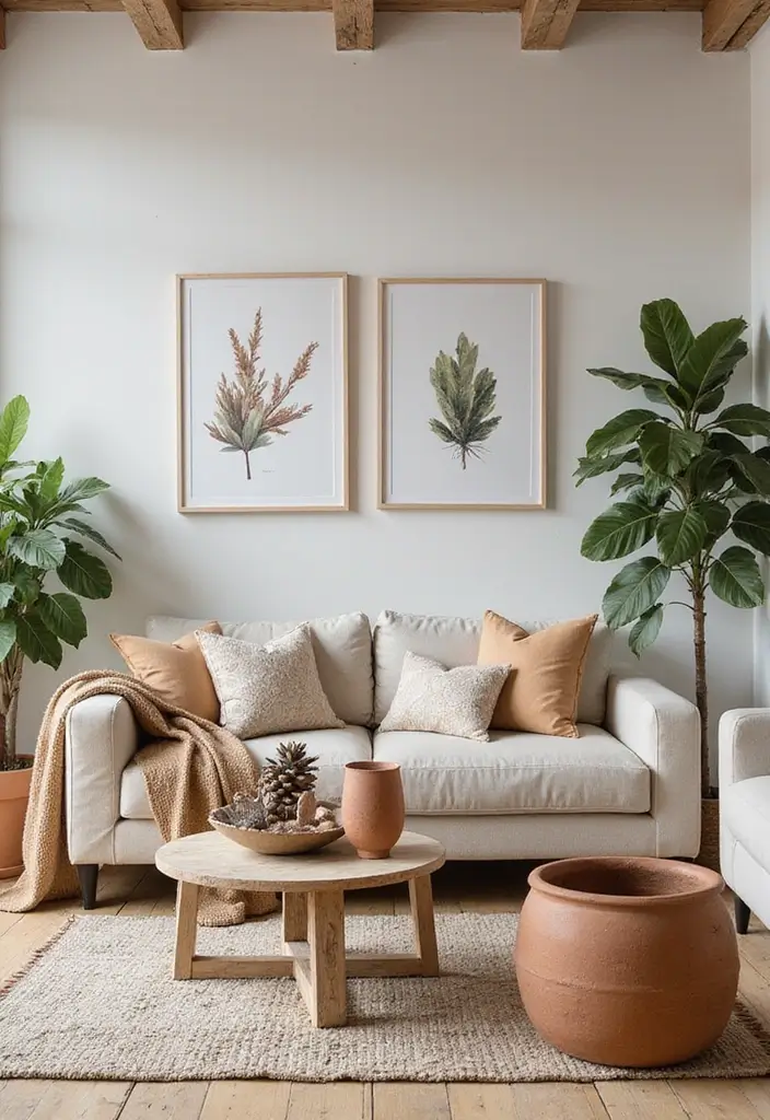 26 Earthy Bohemian Living Room Ideas for Natural Warmth 26 26 Earthy Bohemian Living Room Ideas for Natural Warmth - 26. Outdoor-Inspired Elements