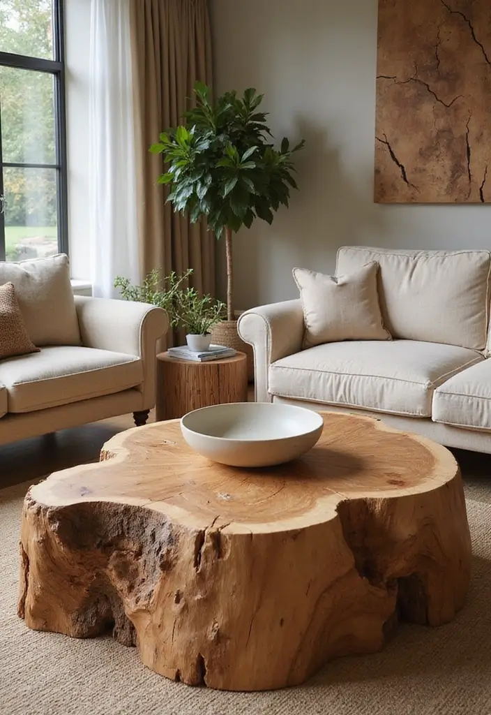 26 Earthy Bohemian Living Room Ideas for Natural Warmth 3 26 Earthy Bohemian Living Room Ideas for Natural Warmth - 3. Natural Wood Accents