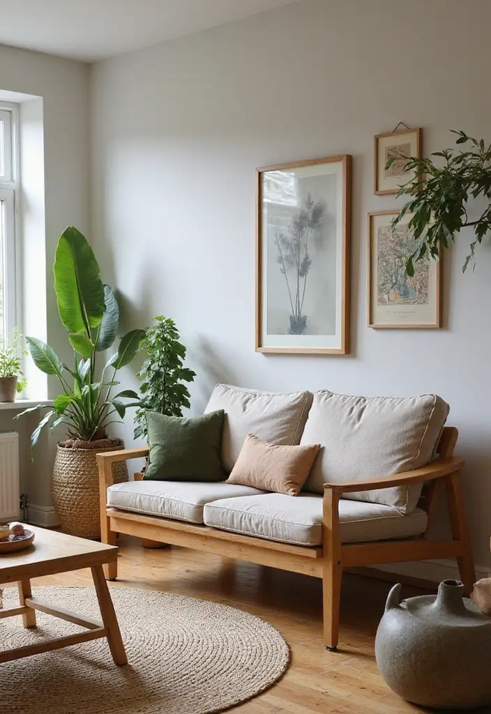 26 Earthy Bohemian Living Room Ideas for Natural Warmth 7 26 Earthy Bohemian Living Room Ideas for Natural Warmth - 7. Eco-Friendly Furniture