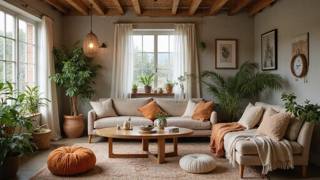 26 Earthy Bohemian Living Room Ideas for Natural Warmth