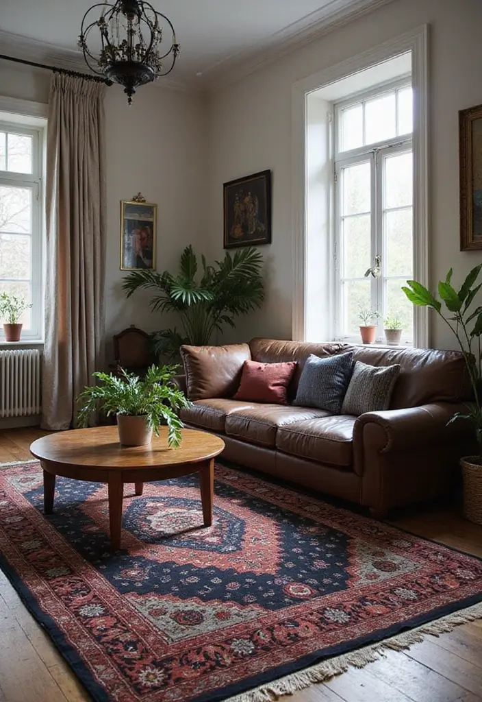 26 Gothic Bohemian Decor Inspirations for a Bold Home - 15. Layered Rugs for Comfort