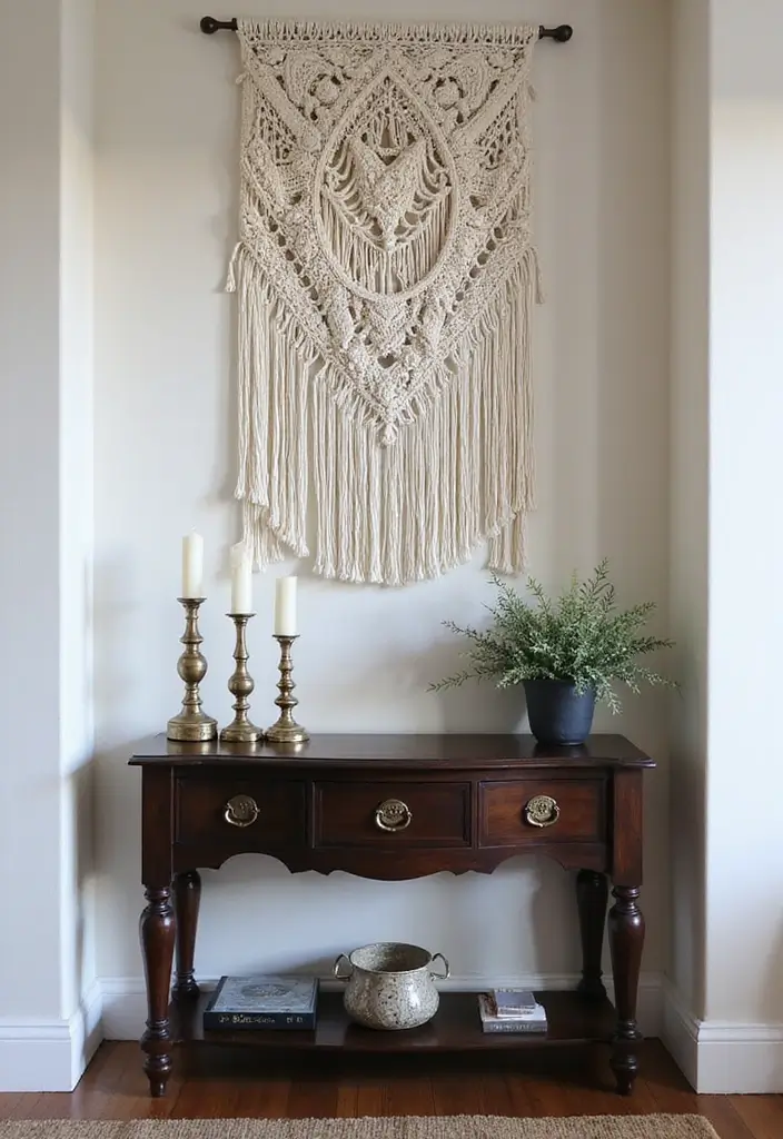 26 Gothic Bohemian Decor Inspirations for a Bold Home - 2. Intricate Macrame Wall Art