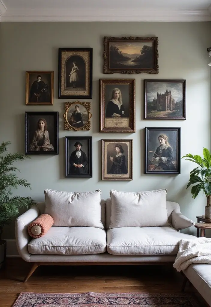 26 Gothic Bohemian Decor Inspirations for a Bold Home - 7. Gothic-Inspired Wall Art