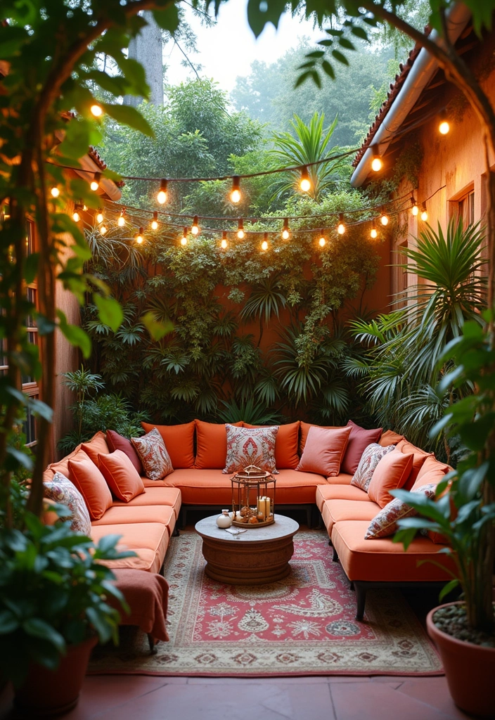 26 Tropical Bohemian Decor Ideas Full of Color 26 26 Tropical Bohemian Decor Ideas Full of Color - 26. Outdoor Bohemian Lounge Area